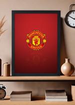 Quadro Manchester United - Com vidro Tamanho:21cm x 30cm (A4) Quadro Manchester United - Com vidro Tamanho:21cm x 30cm (A4)