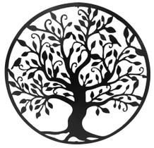 Quadro Mandala Árvore Da Vida Chapa de Ferro 55cm - GS ARTESANATOS