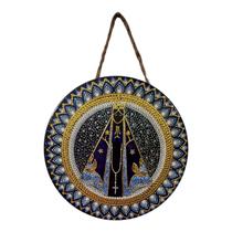 Quadro Mandala Enfeite Parede Nossa Senhora Aparecida 16 CM