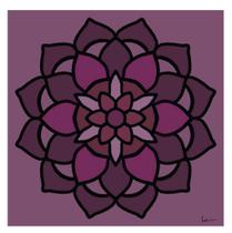 Quadro Mandala Flor Esoterismo Placa Decoração Zen Meditação Quarto Sala Cozinha 30x30 Decorativo ColoriCasa