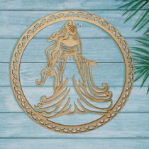 Quadro Mandala Religiosa em MDF Mandala de Iemanjá Luz e Proteção 30 cm