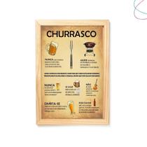 Quadro Manual do Churrasco area gourmet churrasqueira Quadro Manual do Churrasco area gourmet churrasqueira