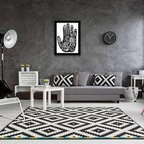 Quadro Mão Love Is All You Need 33X24 C/Vidro Madeira Preta