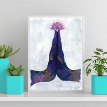 Quadro Mão Namastê Mudra 24x18cm Quadro Mão Namastê Mudra 24x18cm