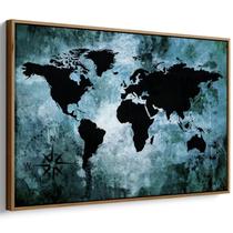 Quadro Mapa Mundi - Horizonte das Águas Profundas