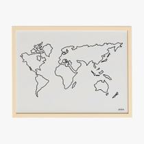 Quadro Mapa Mundi Josh Atelier