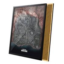 Quadro Mapa Verdansk Battle COD Warzone Moldura E Vidro