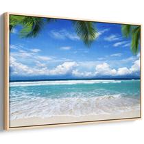 Quadro Mar Azul - Calmaria Sob o Céu de Verão