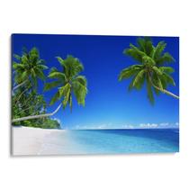 Quadro Mar Azul - Silêncio Profundo em Paisagem Exuberante