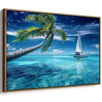 Quadro Mar Azul Sob Nuvens de Tormenta Profunda