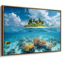 Quadro Mar de Coral e Vida Exuberante