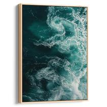 Quadro Mar de Espumas e Ondas Revoltas