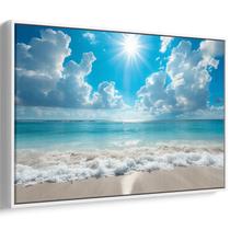 Quadro Mar Ensolarado com Brilho de Esperança Eterna