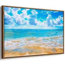 Quadro Mar Ensolarado e Brisas de Tranquilidade Serena