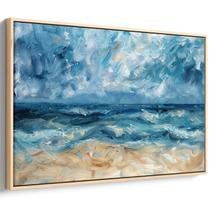 Quadro Mar - Pintura das Ondas em Tempestade