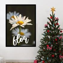 Quadro Margarida - Seja Como Flor 60X40Cm Moldura Preta Quadro Margarida - Seja Como Flor 60X40Cm Moldura Preta