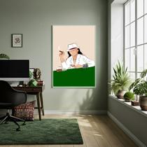 Quadro Maria Navalha Jogando Baralho - 70x50cm Quadro Maria Navalha Jogando Baralho - 70x50cm