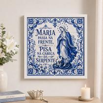 Quadro Maria Passa Frente Serpente 33x33cm Mold Preta