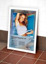 Quadro Mariah Care ThankG C C/ Vidro e Moldura Tam:A4 Quadro Mariah Care ThankG C C/ Vidro e Moldura Tam:A4