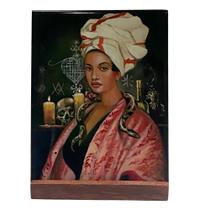 Quadro Marie Laveau - Porcelana Alta Qualidade 15cm x 19,5cm Quadro Marie Laveau - Porcelana Alta Qualidade 15cm x 19,5cm