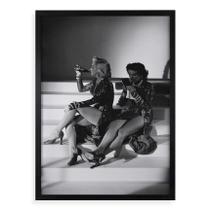 Quadro Marilyn e Jane Russell 24x18cm - com vidro Quadro Marilyn e Jane Russell 24x18cm - com vidro