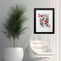 Quadro Marilyn Monroe Carta Baralho - 60x48cm