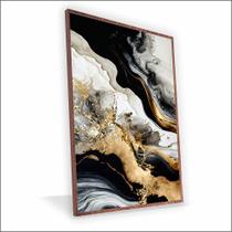 Quadro Marmorizado Chique Vinil Com Vidro Quadro Marmorizado Chique Vinil Com Vidro