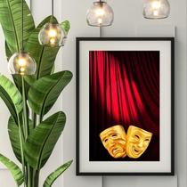 Quadro Máscaras De Teatro - 60X48Cm Quadro Máscaras De Teatro - 60X48Cm