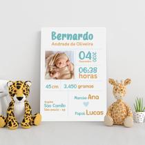 Quadro Maternidade Personalizado 30x30cm