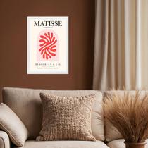 Quadro Matisse Coral Cúpula Vermelho 45x34cm - com vidro Quadro Matisse Coral Cúpula Vermelho 45x34cm - com vidro
