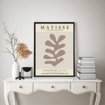 Quadro Matisse Coral - Marrom 45x34cm - com vidro Quadro Matisse Coral - Marrom 45x34cm - com vidro