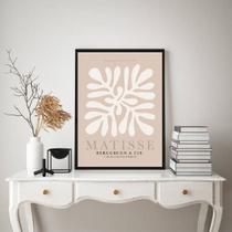 Quadro Matisse Coral - Nude 45x34cm - com vidro Quadro Matisse Coral - Nude 45x34cm - com vidro