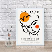 Quadro Matisse Minimalista 45x34cm - Moldura Branca