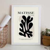 Quadro Matisse - Papiers Découpés 33X24Cm - Com Vidro