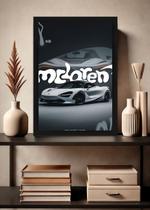 Quadro McLaren Racing com Vidro e Moldura Preta Quadro McLaren Racing com Vidro e Moldura Preta