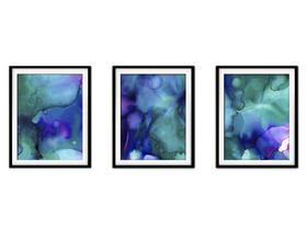 Quadro mdf 30x66 abstrato formas abstratas mod 151