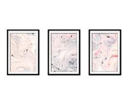 Quadro mdf 30x66 abstrato formas abstratas mod 2