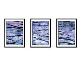 Quadro mdf 30x66 abstrato formas abstratas mod 24