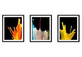 Quadro mdf 30x66 abstrato formas abstratas mod 272