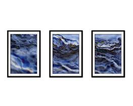 Quadro mdf 30x66 abstrato formas abstratas mod 48