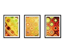 Quadro mdf 45x96 abstrato formas abstratas mod 109