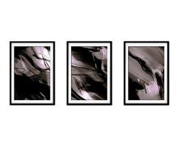 Quadro mdf 45x96 abstrato formas abstratas mod 68