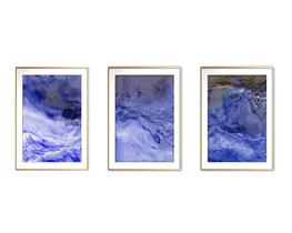 Quadro mdf 55x110 dourado formas abstratas mod 64