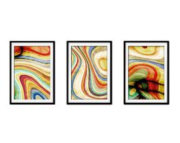 Quadro mdf 68x126 abstrato formas abstratas mod 112