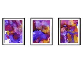 Quadro mdf 68x126 abstrato formas abstratas mod 152