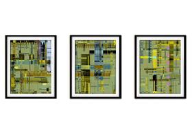 Quadro mdf 68x126 abstrato formas abstratas mod 251