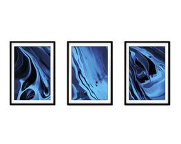 Quadro mdf 68x126 abstrato formas abstratas mod 79