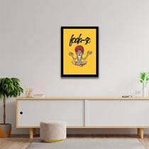 Quadro Meditação Foda-Se 24X18Cm - Com Vidro