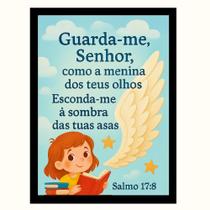 Quadro menina"Guarda-me Senhor como a menina dos teus olhos" Quadro menina"Guarda-me Senhor como a menina dos teus olhos"