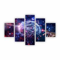 Quadro Mente Psicologia Clínica Decorativo em Canvas NE14C5P